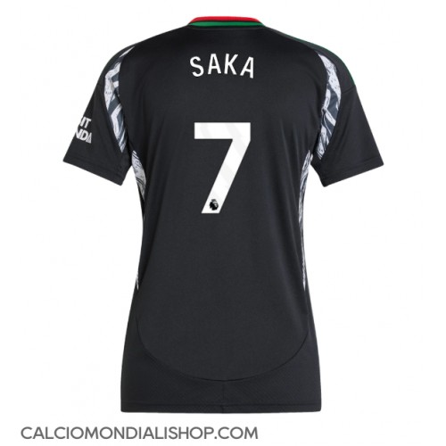 Maglie da calcio Arsenal Bukayo Saka #7 Seconda Maglia Femminile 2024-25 Manica Corta